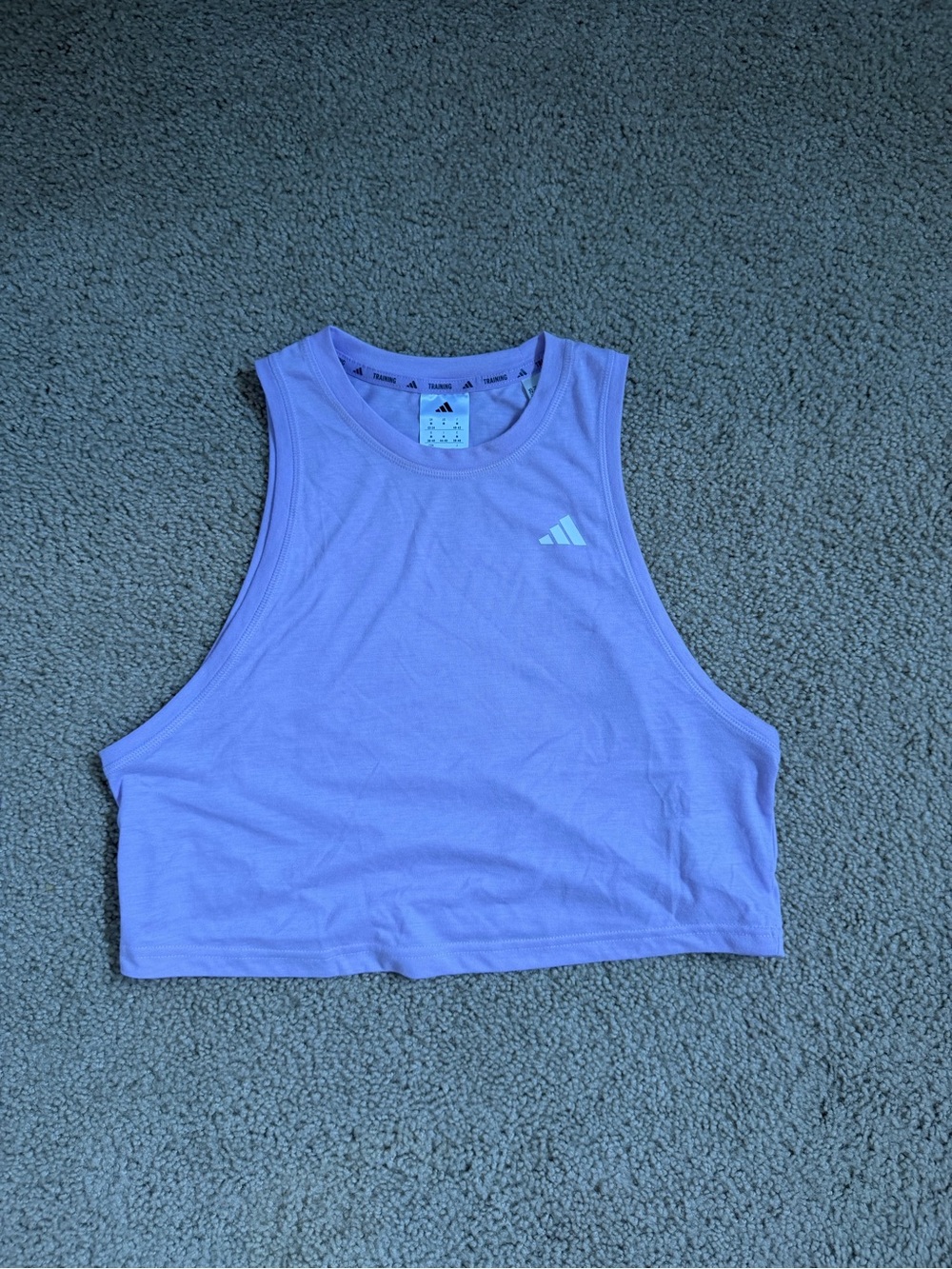 adidas Lavender Cropped Tank